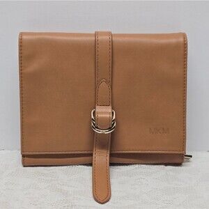 Mark & Graham Genuine Leather Electronics Charger Travel Organizer Camel